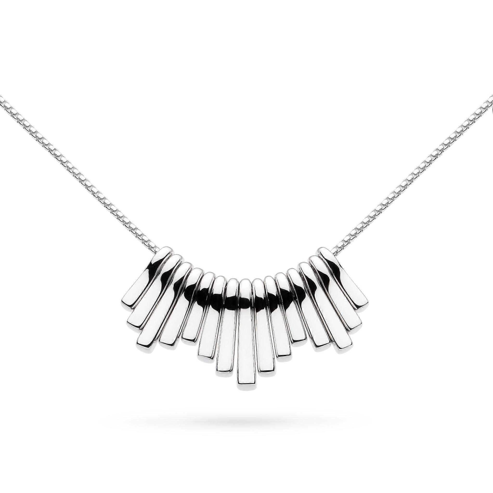 Kit Heath Array Rhodium Plated Luxe Dangle 18" Necklace | Acotis