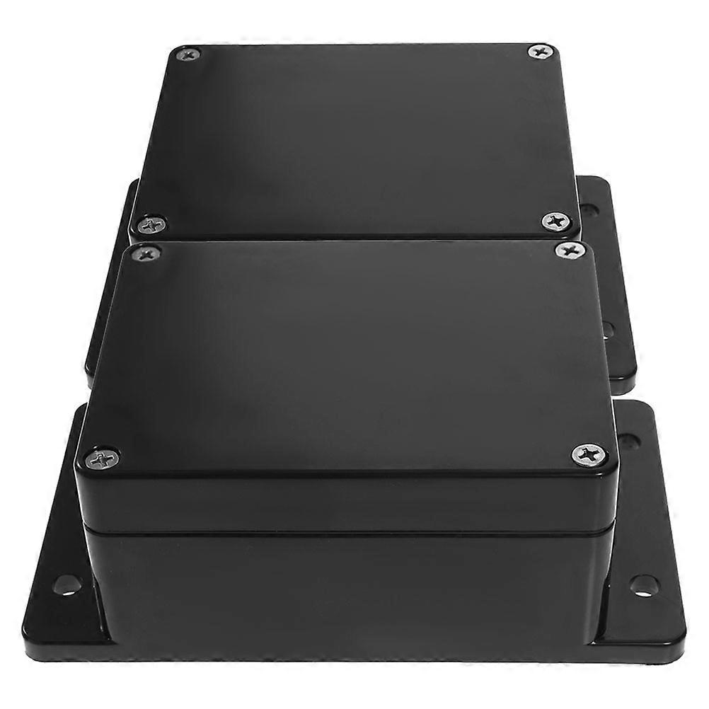 Ear Fixed Waterproof Electrical Junction Box Plastic 2Pcs for Project Use