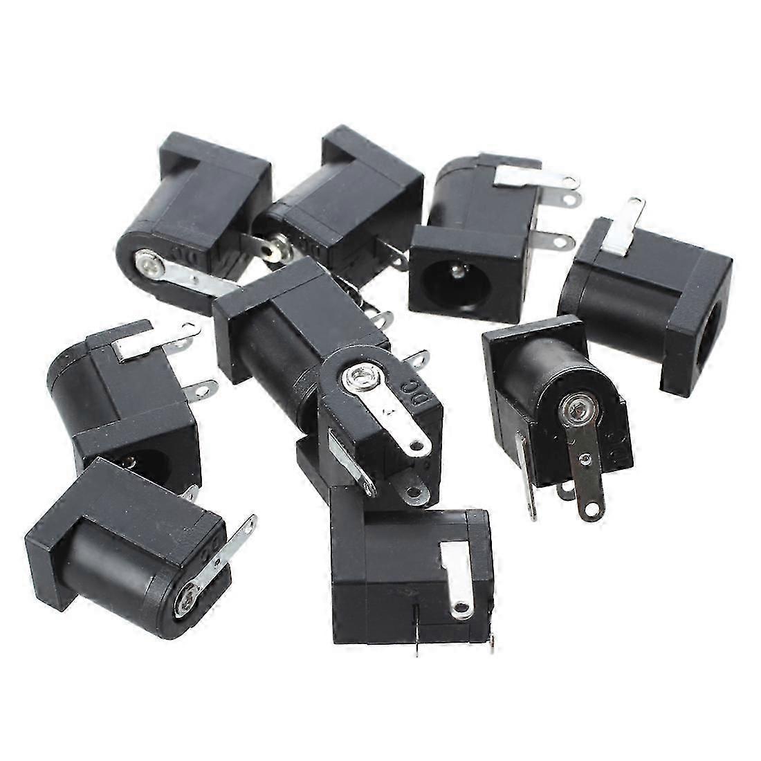 10pcs DC Power Jack Socket 2.1mm Barrel-Type PCB Mount