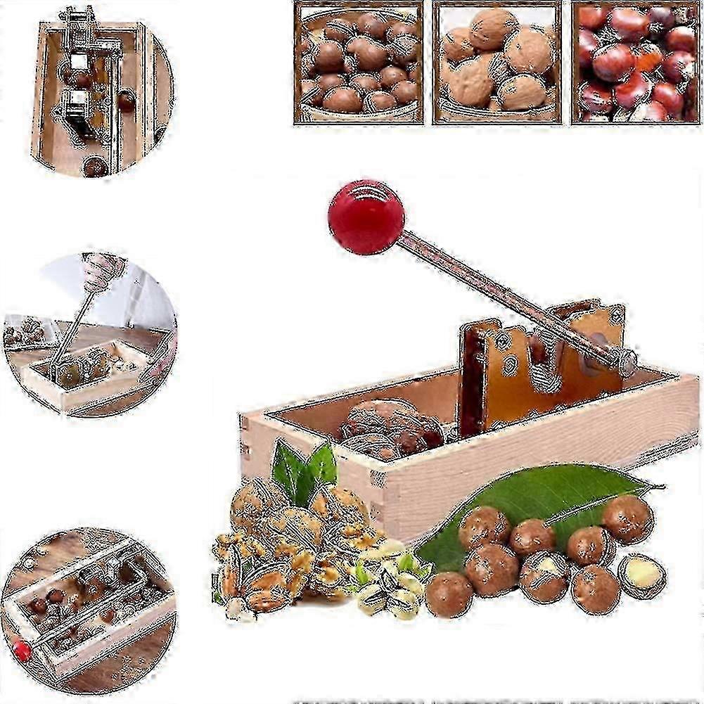 Nutcracker Shell Breaker Tool Adjustable Heavy Duty Nutcracker Walnut Cracker