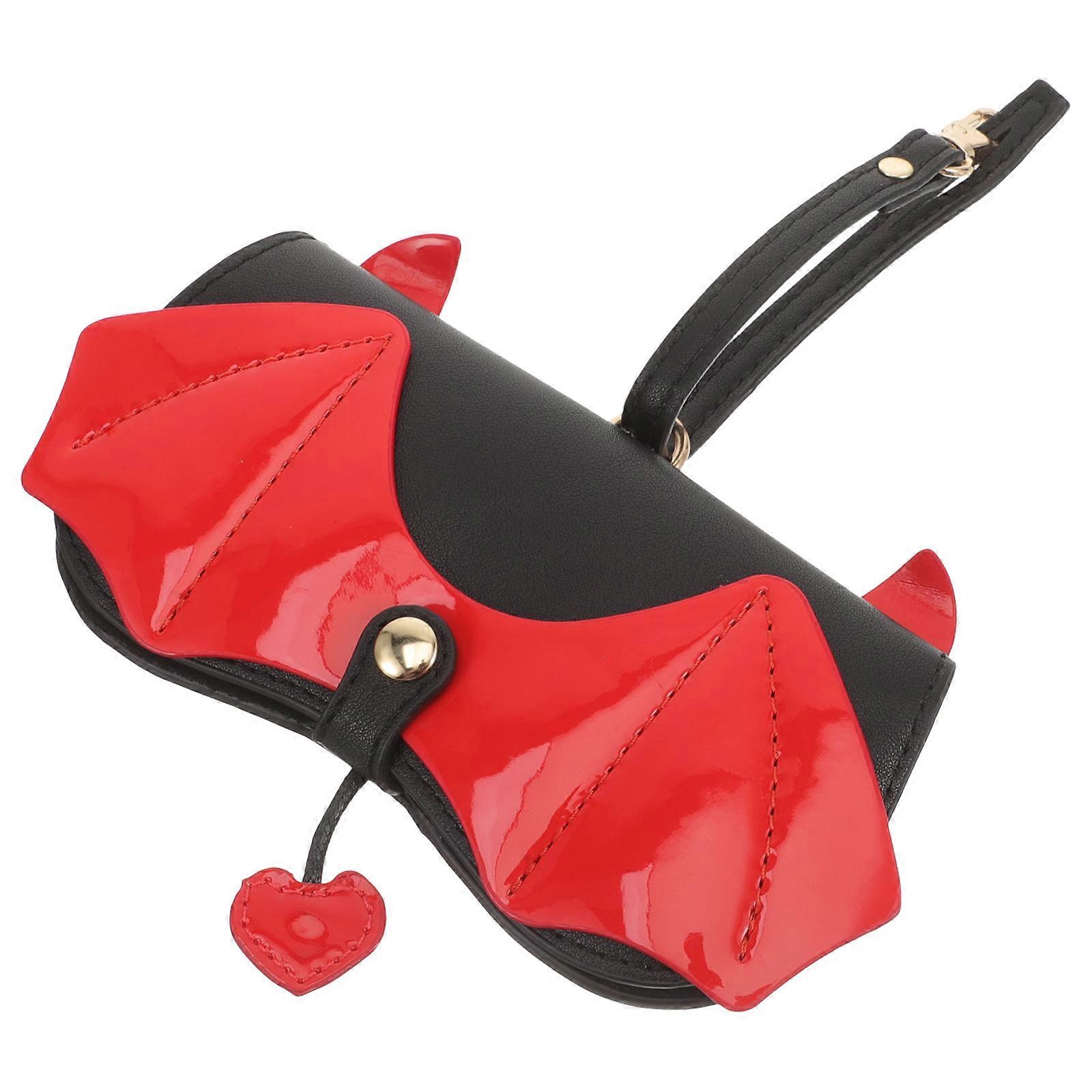 Hanging Glasses Pouch for Storage Use Red Practical Sleeve