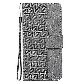 For Infinix Note 7 X690 Geometric Embossed Leather Phone Case_cdb1