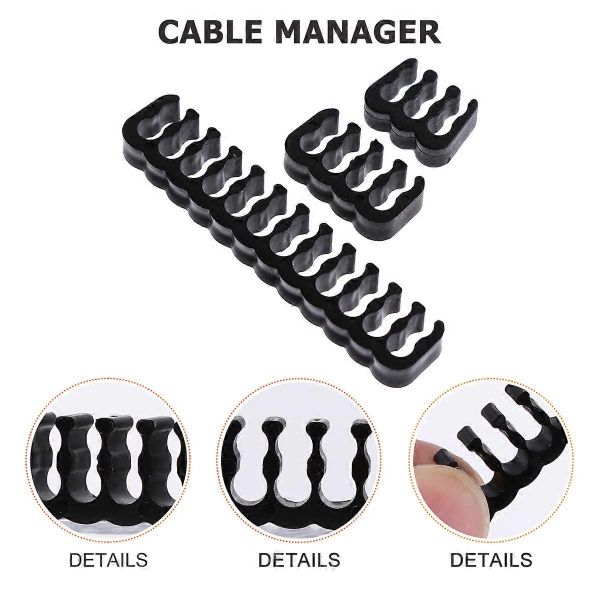24 Pcs PC Cables Cable Organizer Computer Cable Comb DIY Cable Comb Cable Clip