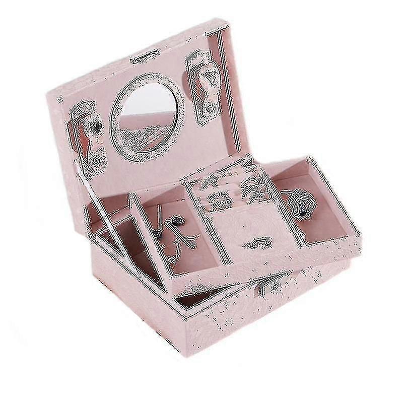 Double-layer Large-capacity Jewelry Storage Box With Lock