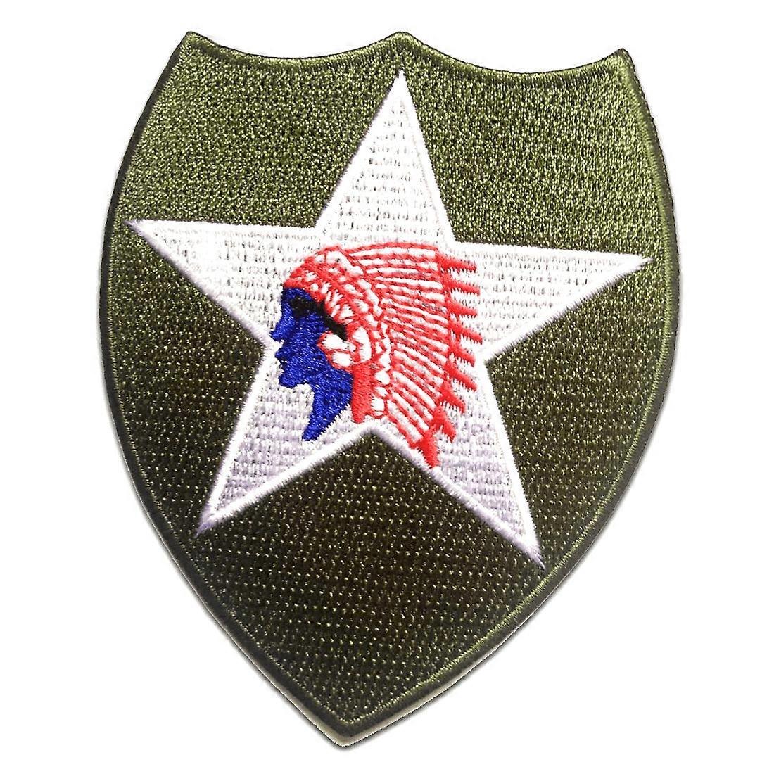 Patch - Native American Star Logo - white - 8.5 x 10.2 cm - Patches