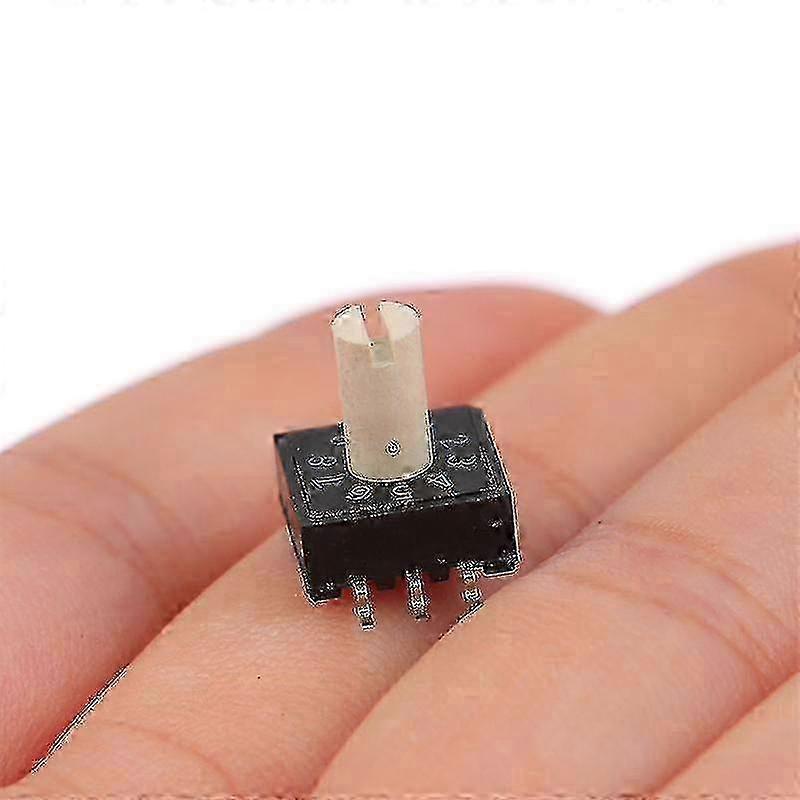 1pcs Rm3haf-10 Rotary Dial Switch 10 0-9 Coding Switch Patch 3:3 With Handle