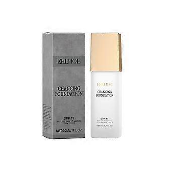 Warm-changing liquid foundation, moisturizing liquid foundation, natural and light concealer, brighten and brighten youthful brilliance