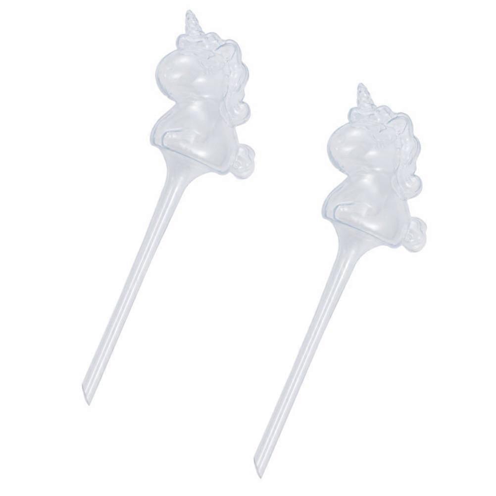 2pcs Plastic Automatic Watering Device Unicorn Self-watering Irrigation Tool
