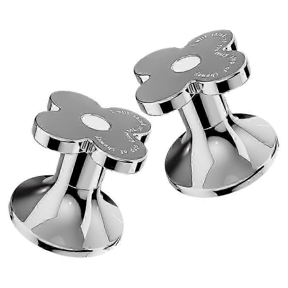 Toilet Push Button Flower Shape Flush Button Plastic 10Pcs Set
