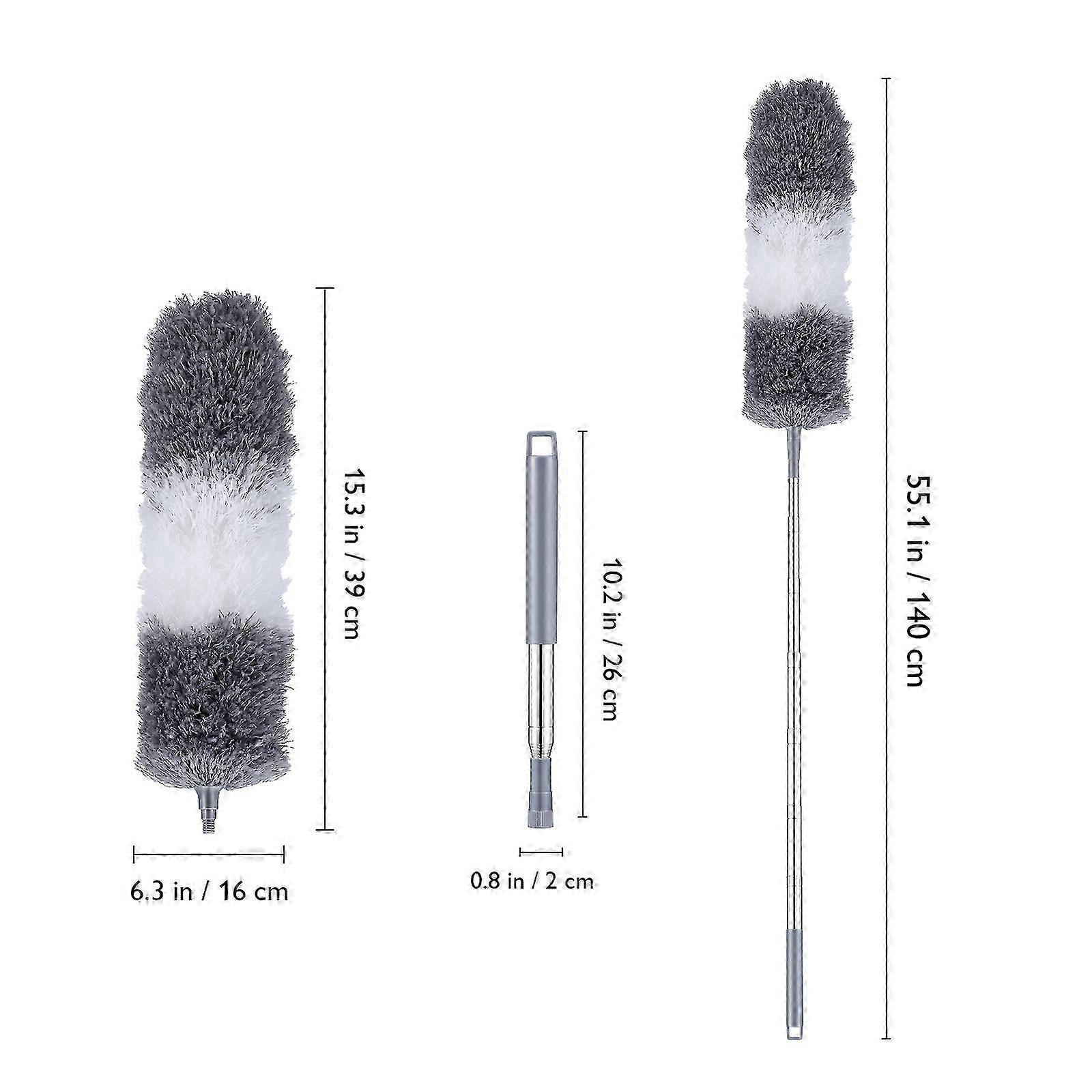 Duster With Extension Pole Microfiber Duster Dust Cleaner Flexible Duster Fan Cleaner Duster Ceiling Duster