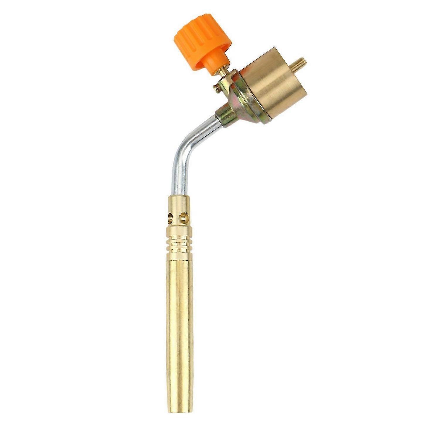 Brass MAPP, Propane Gas Torch, Automatic Ignition Trigger, Heating Welding Burner, Suitable for Camp