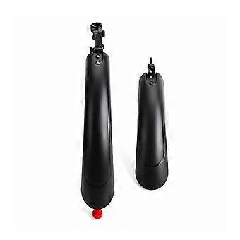 2 Pieces Bike Mudguard Pair with Rear Light Easy-Release Cycle Mudguard with