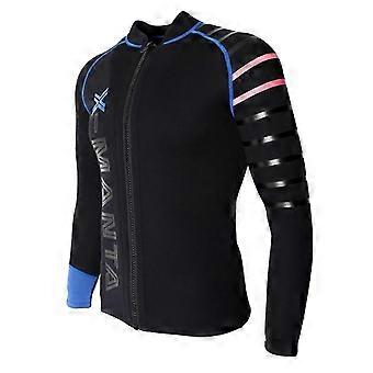 Mens 3mm Neoprene Diving Swimsuit Wetsuit Jacket for Scuba, Surfing, Snorkeling