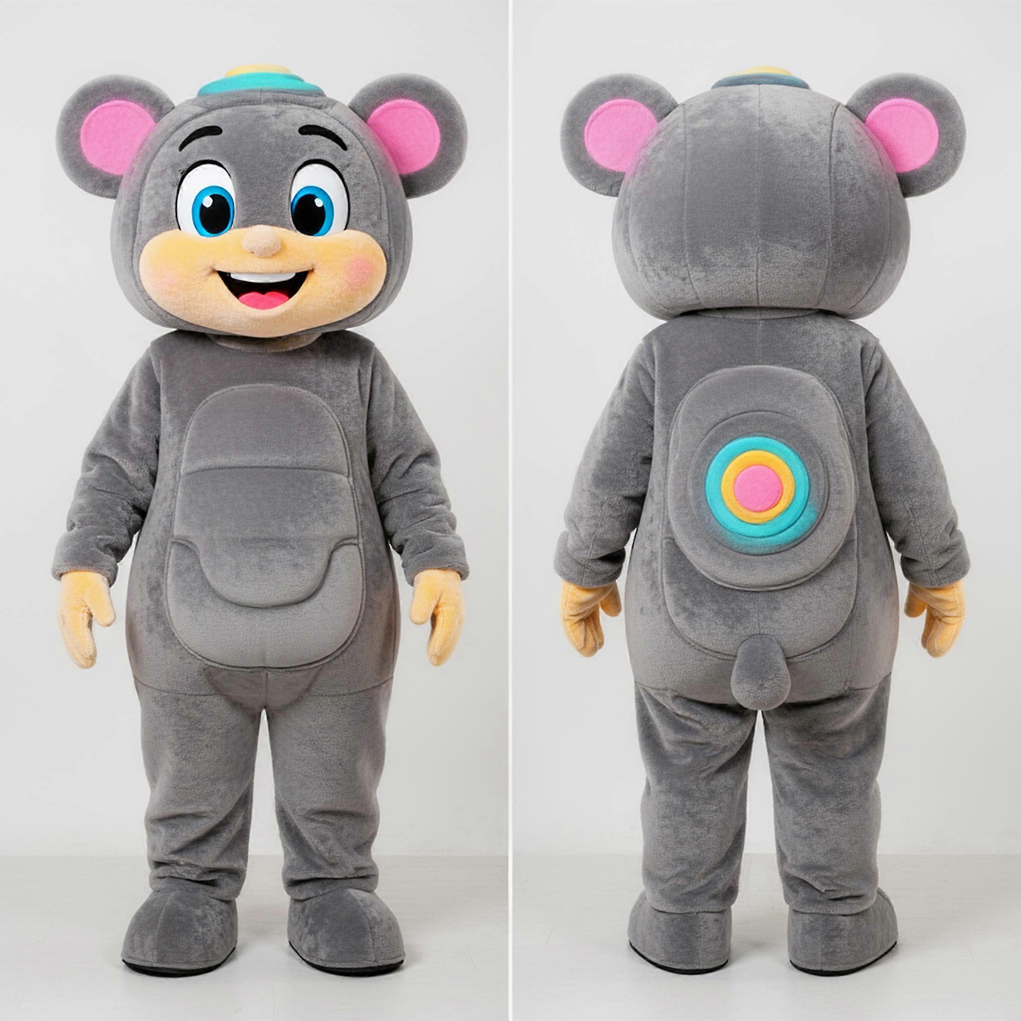 MASTICOT Gray Padded Plate Spinner Mascot