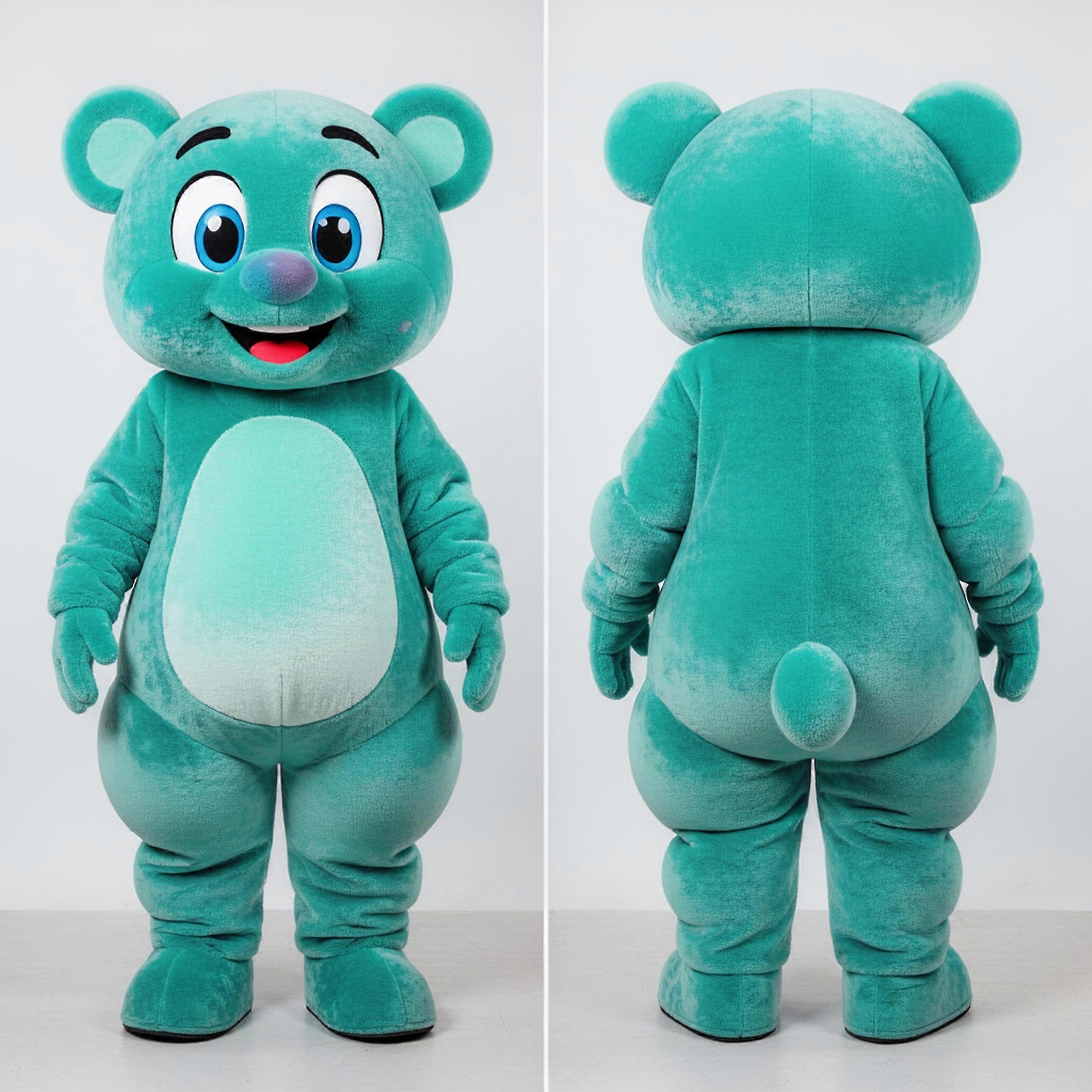 MASTICOT Teal Rounded Juggle Mascot