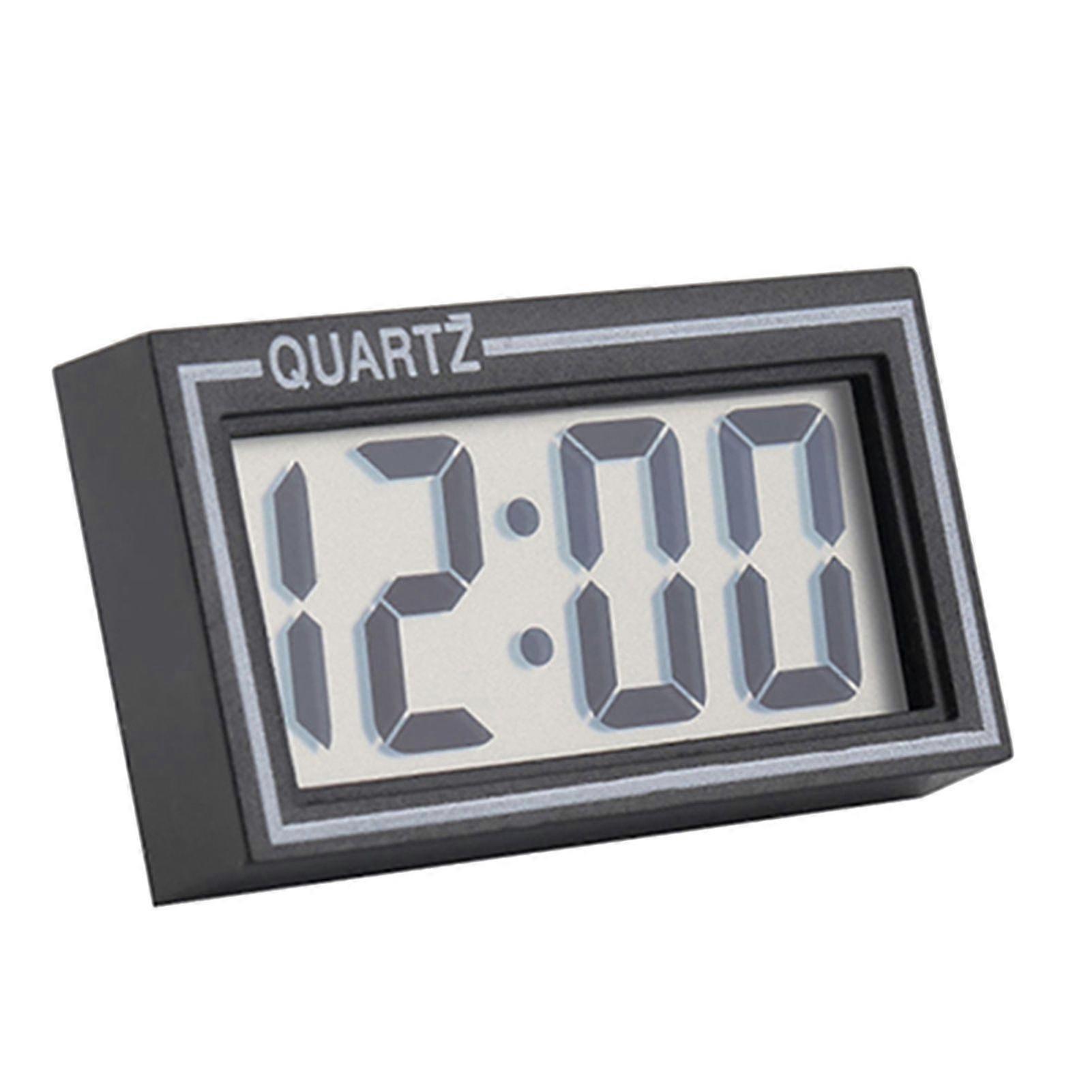 Clock Universal LCD Screen ABS Car Electronic Digital Clock compatible with Car Dashboard