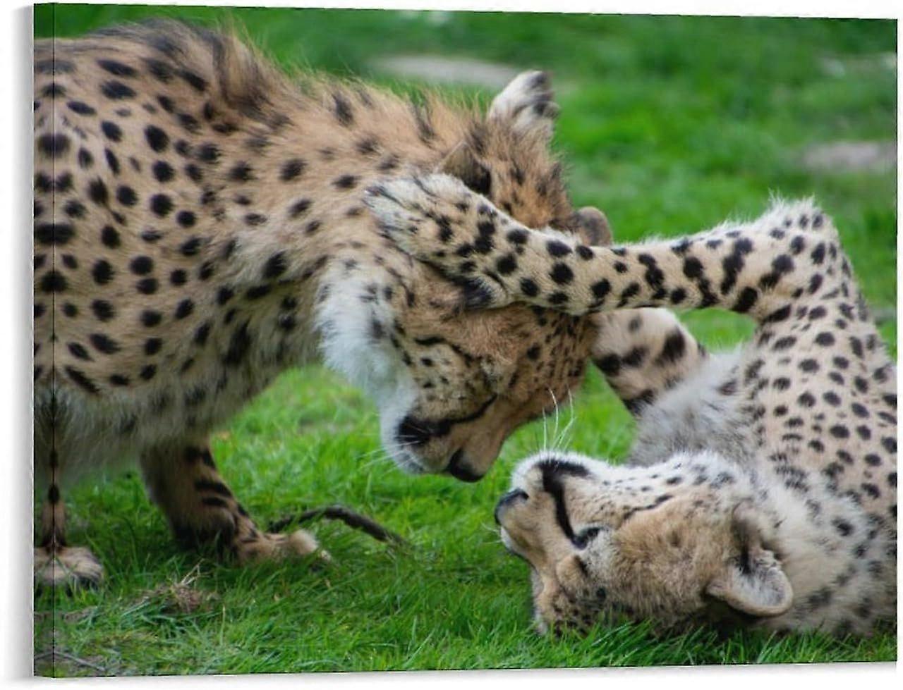 Jigsaw Puzzle Leopard Animals Wildlife Rustic Modern VV653