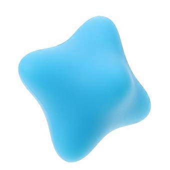 Hexagonal Silicone Finger Training Ball for Hand Massage Blue