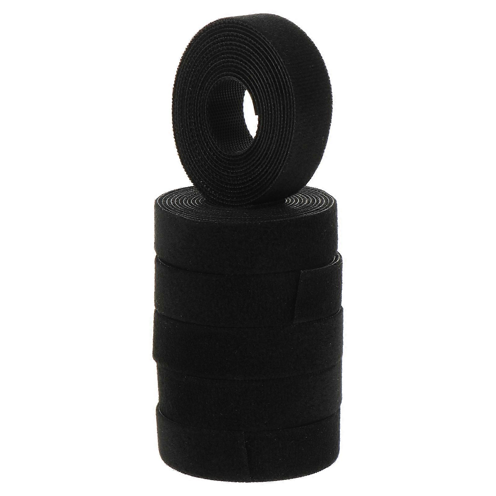 Electric Power Cable Ties Hook and Loop Cable Straps for Storage 6 Rolls