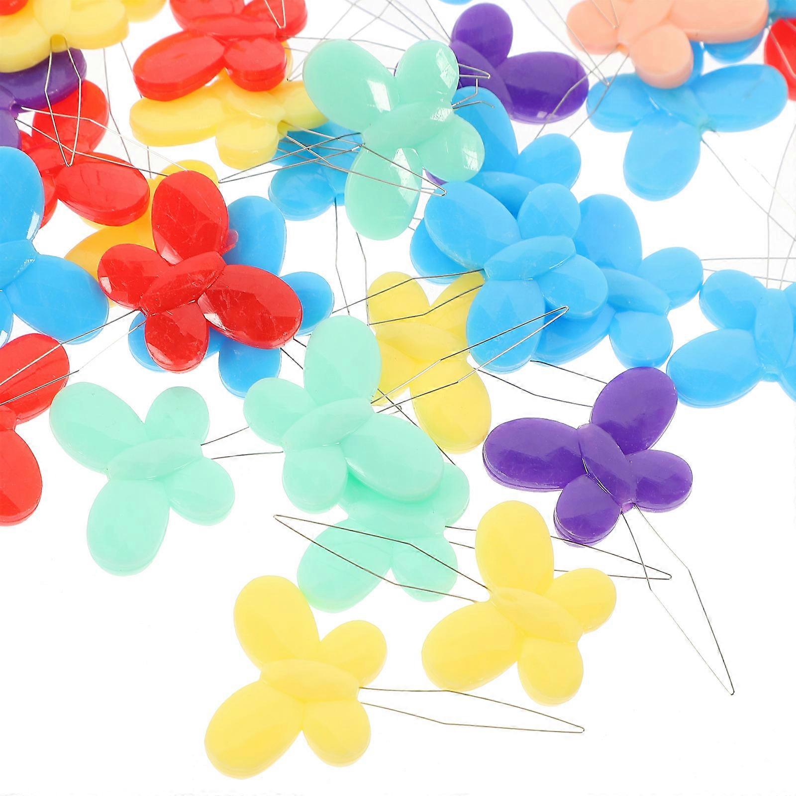 Sewing Needle Threader Butterfly-Shaped Threader for 60Pcs with Assorted Colors
