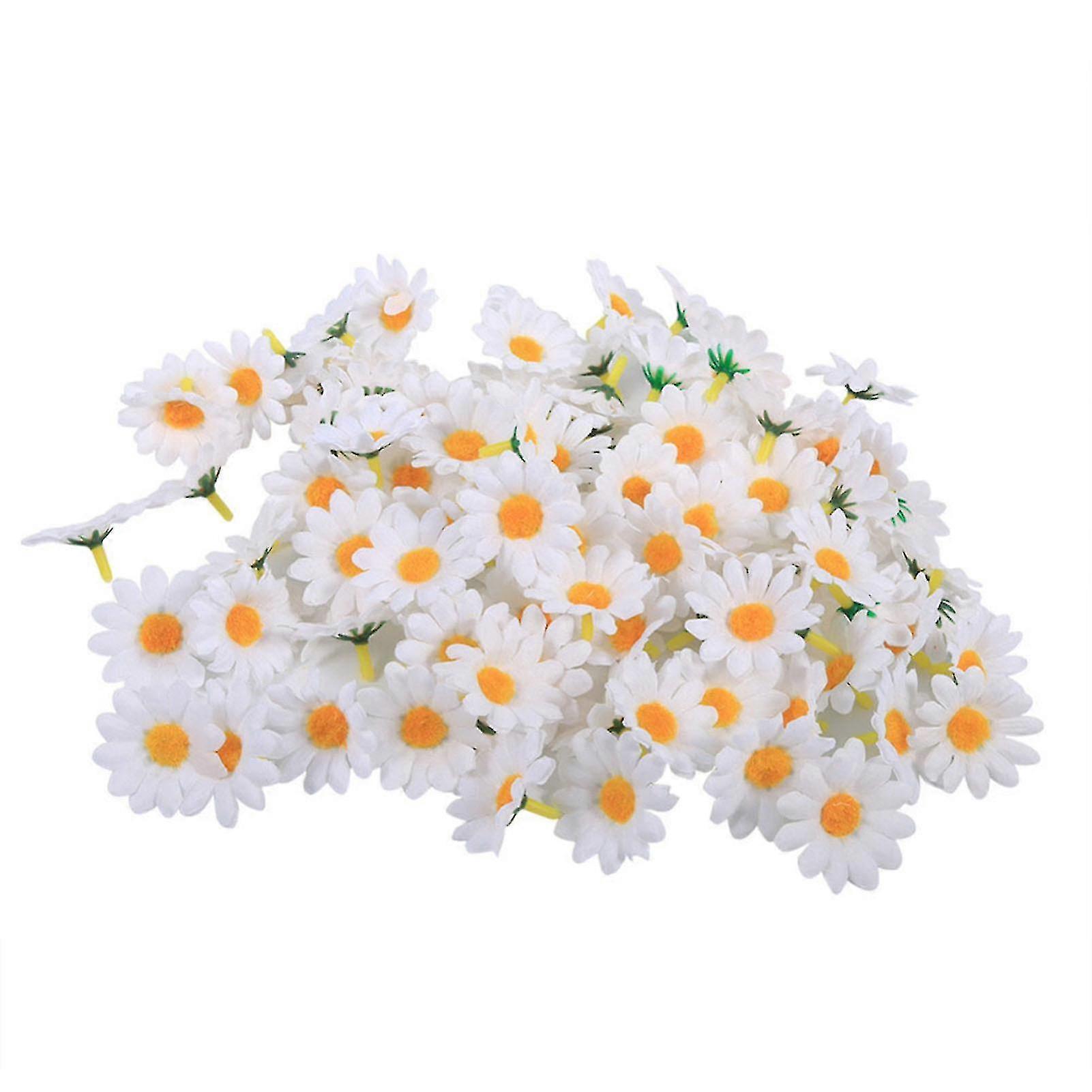 Silk Daisy Flowers 4cm 100pcs