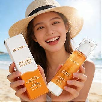 Crema corpo nutriente con SPF 50 / Protezione solare per la pelle, idratazione profonda, illuminante, antiossidante, rinforza la barriera cutanea, protezione dai raggi UV - Confezione da 3 pezzi da 50 g