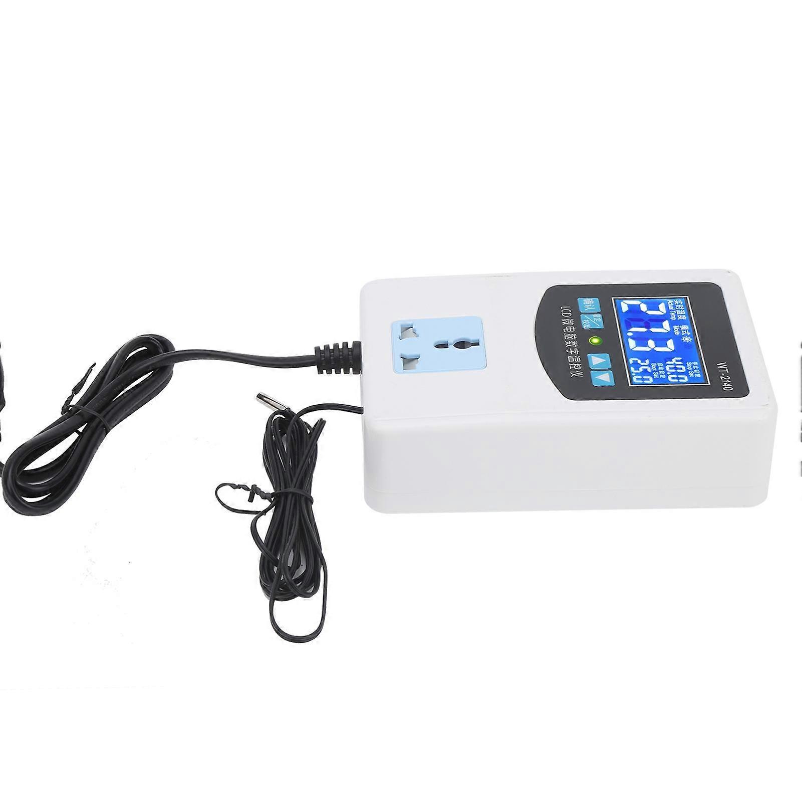 Temperature Controller Digital Microcomputer Intelligent Thermostat Protector Switch 1500WUS Plug 110V