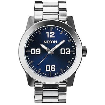 Nixon Body SS kvarts analog mann klokke med A3461258 rustfritt stål armbånd