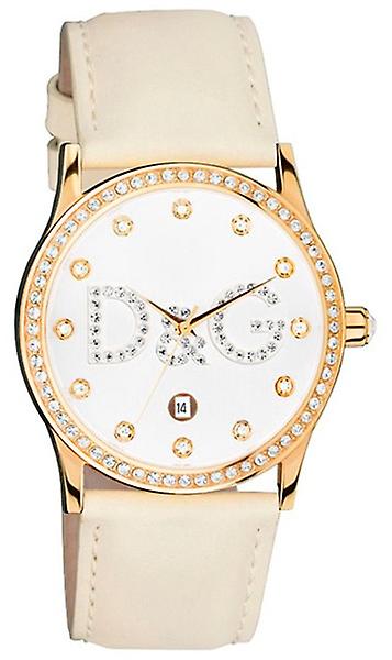 D&g Glory Quartz Analog Woman Watch with Cowskin Bracelet DW0502