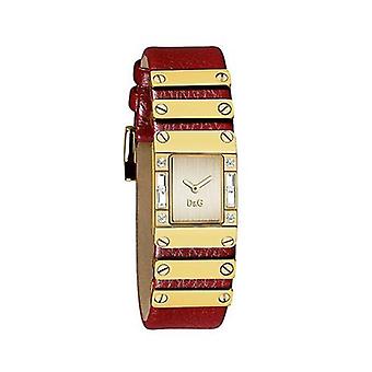 D & g kilt Quartz analoge vrouwen horloge met koeienhuid armband DW0347