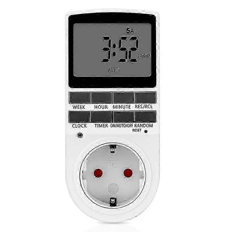 230V LCD Display Digital Timer Switch Electrical Outlet Countdown EU Plug Socket