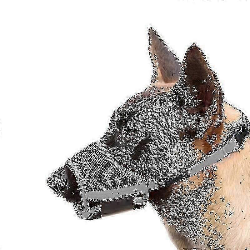 Dog Muzzle, Soft Nylon Anti-dropping Muzzle, Air Mesh Breathable Drinkable Dog Muzzle With Adjustable Loop