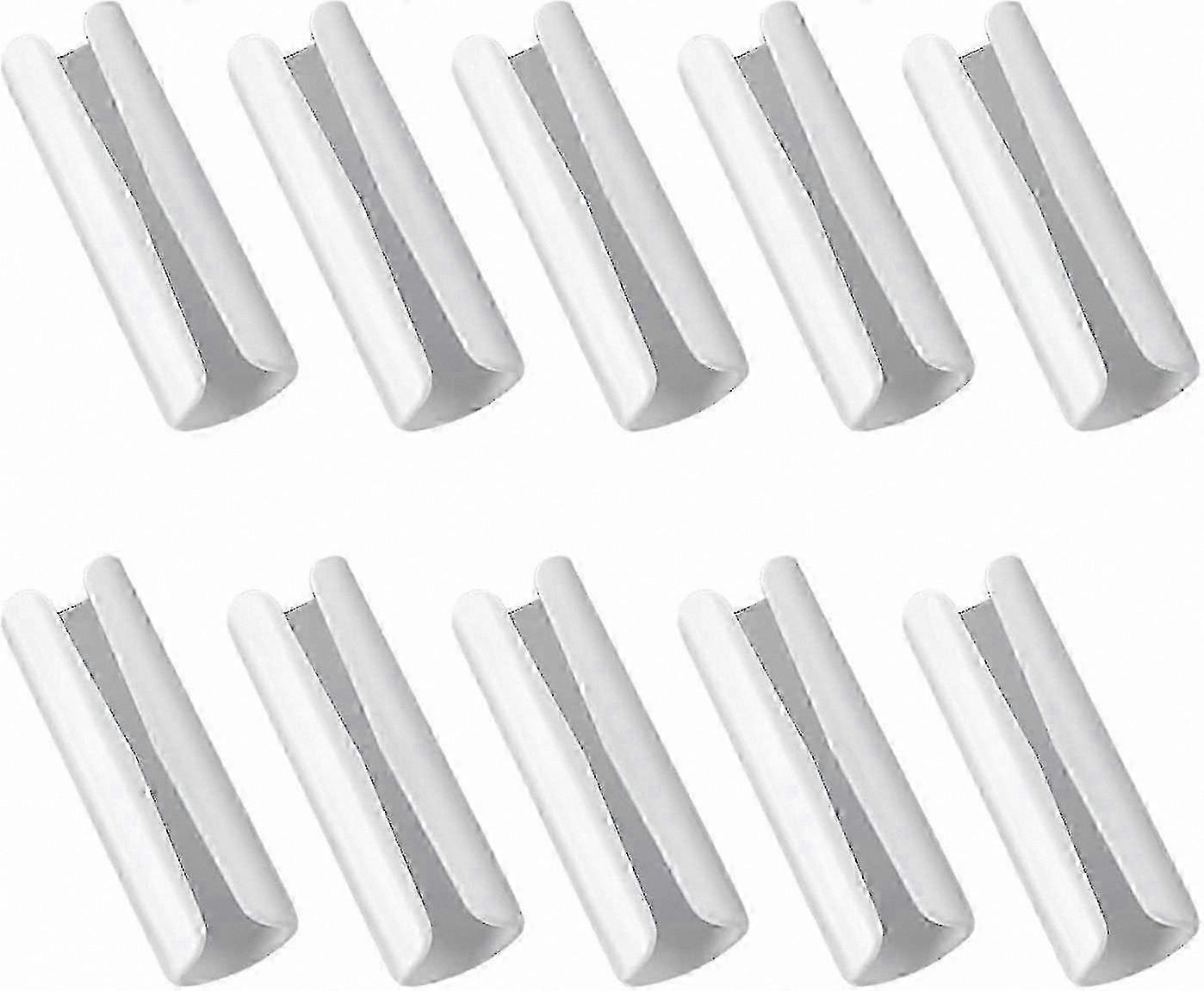 White Sheet Clips for Fastening (10-Pack)