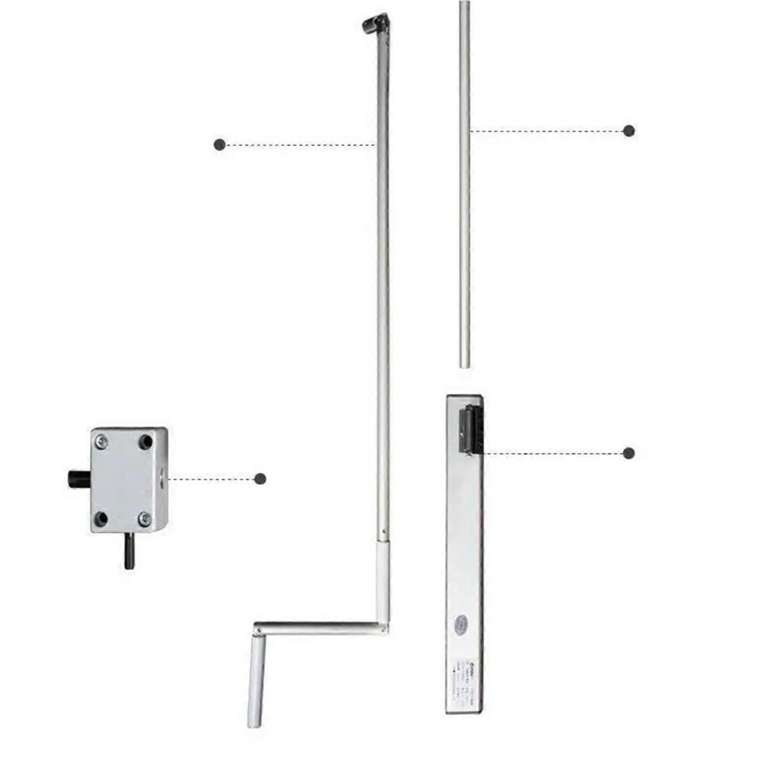 Manual Chain Window Opener 40cm for Precise Ventilation Control and Quick Fire Emergency Access