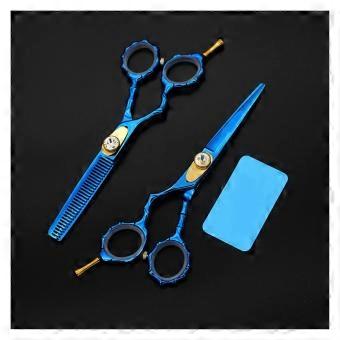 Professional Left Handed Hair Cutting Scissors Set 5.5 Inch Japanese 440C Steel Ergonomic Barber Shears