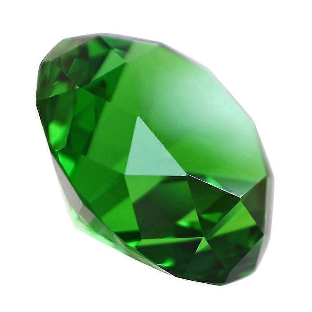 Green Crystal Diamond Table Accent