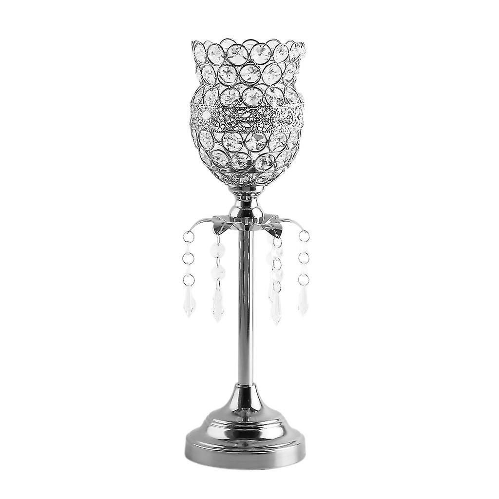 Mosaic Wine Cup Shaped  Candle Holder Tabletop Candlestickr for Dinner L