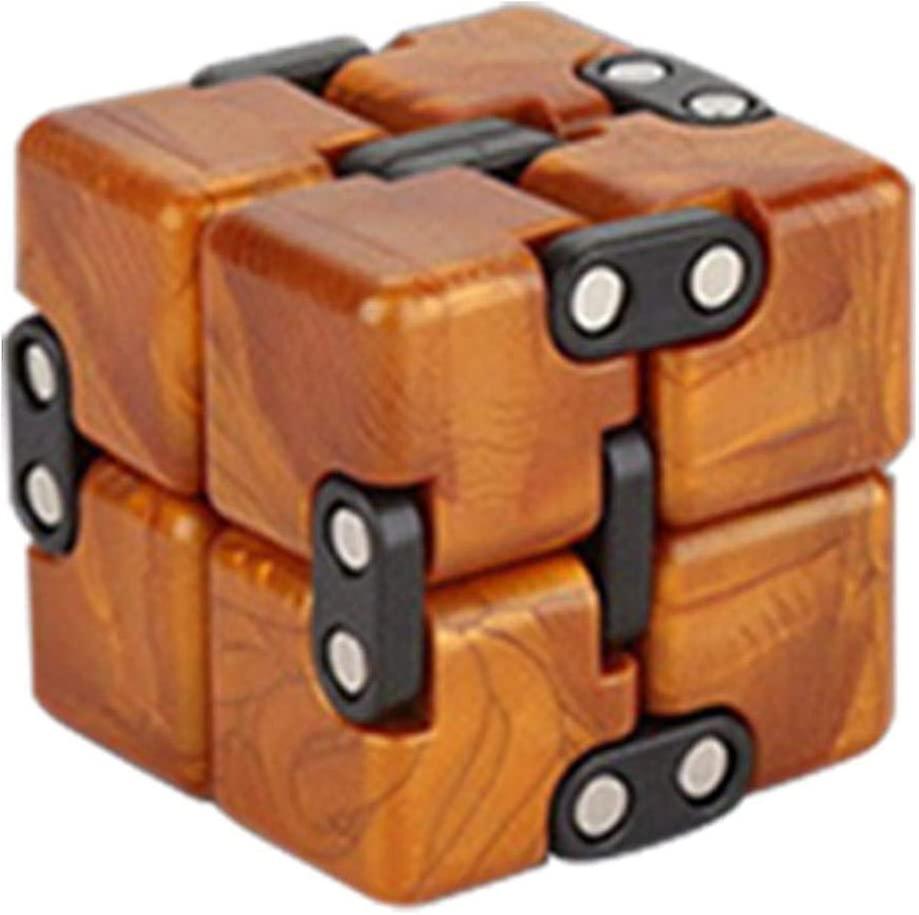 Unlimited Novelty, Decompression Education To Kill Time Infinite Cube, A New Fingertip Toy For Brain Development, Black, A: Blue
