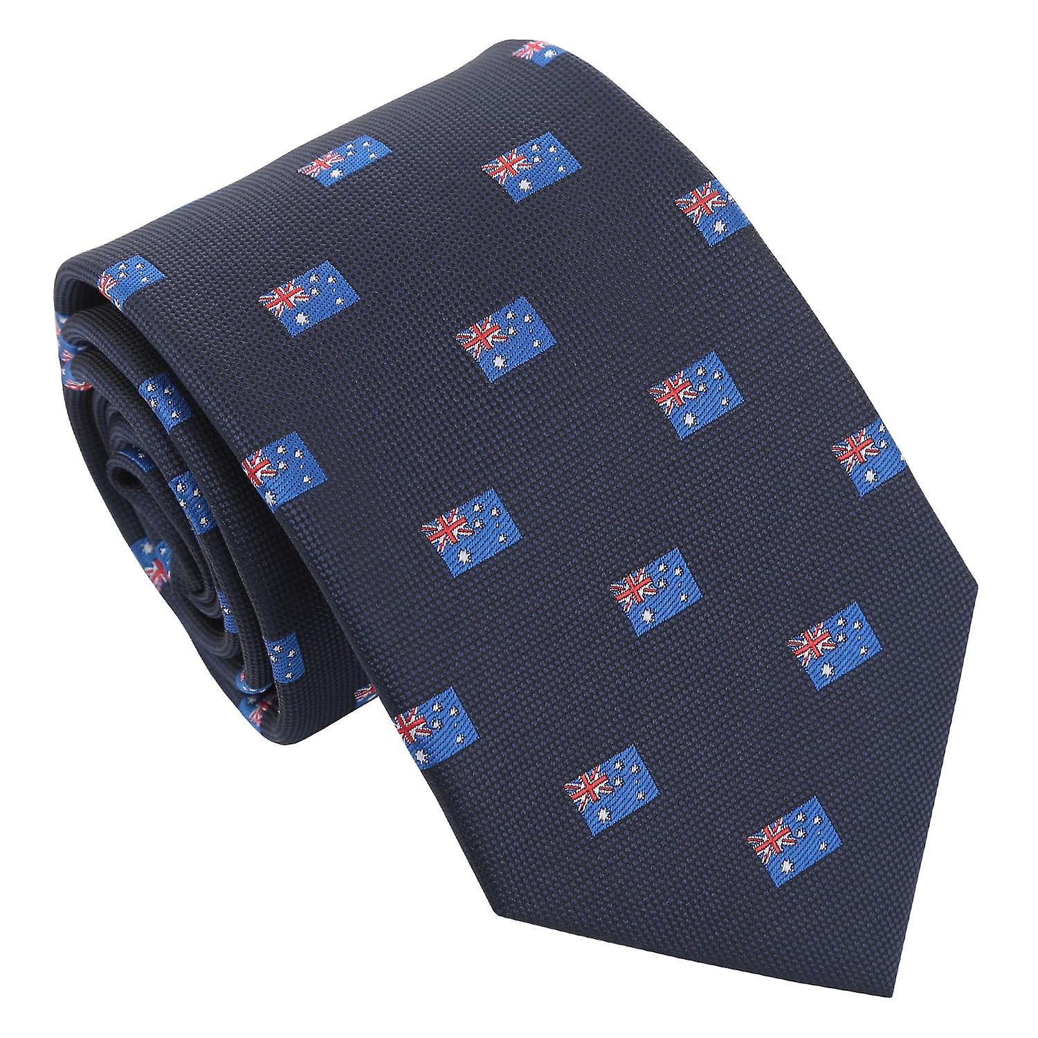 Navy Blue Australian Flag Tie