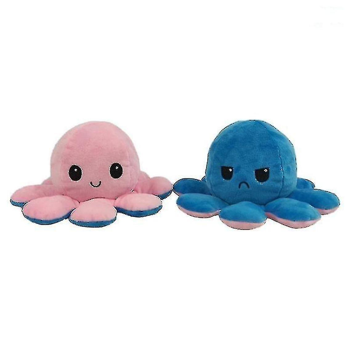 Double-sided Flipped Doll, Soft And Reversible Plush (pink/blue)