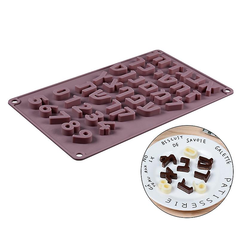 1pc Hebrew Letters Silicone Mold Arabic Numbers Baking Mold Diy Baking Tools