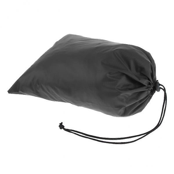 3xWaterproof Drawstring Storage Bag Stuff Bag for Clothes Shoes black