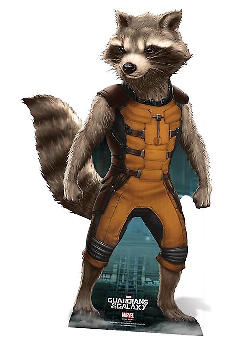 ロケット銀河 Lifesize 段ボール素材のアライグマ保護者/立ち/スタンド アップ