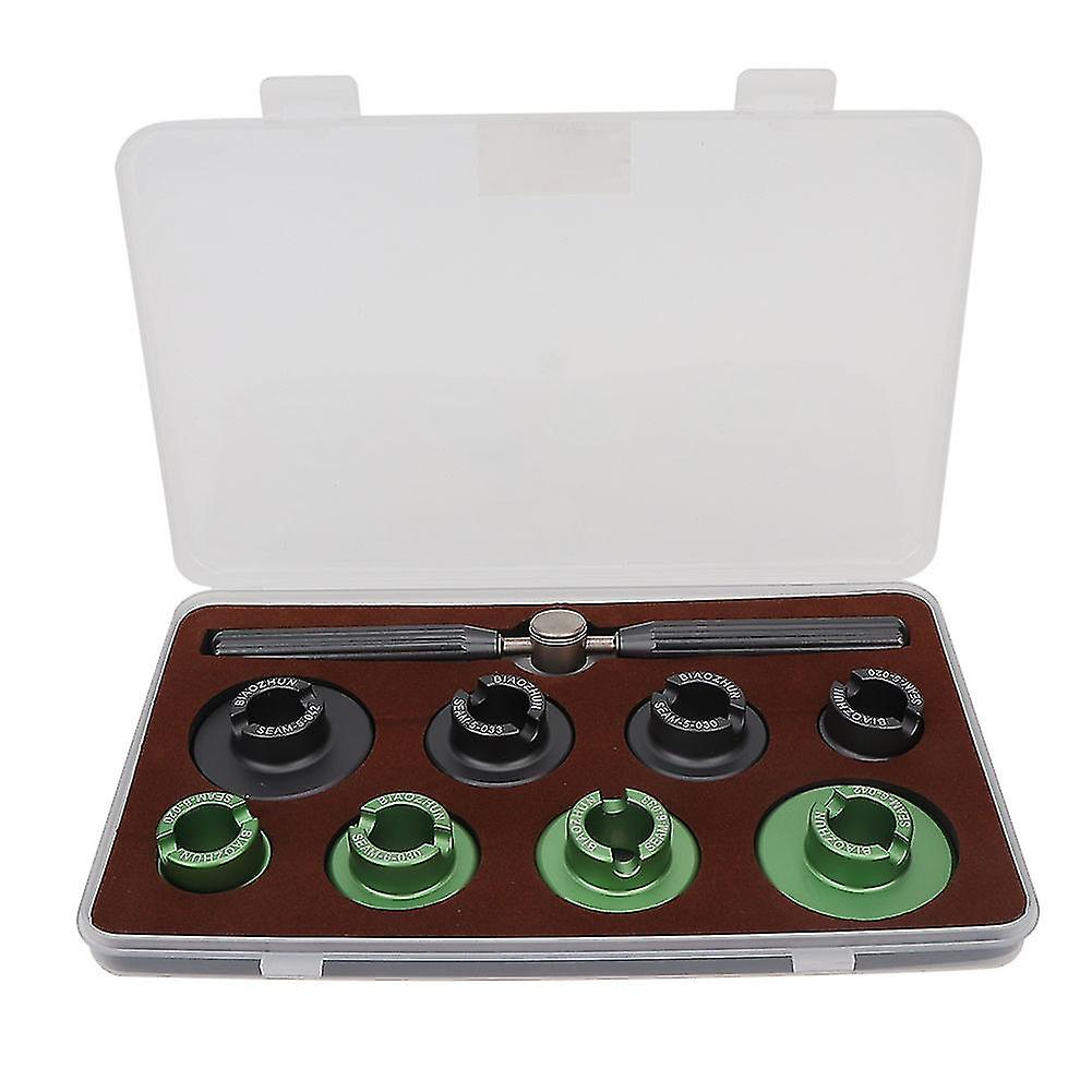 Professional Watchmaker Watch Back Case Opener Repair Battery Replace Tool With 8 Dies
