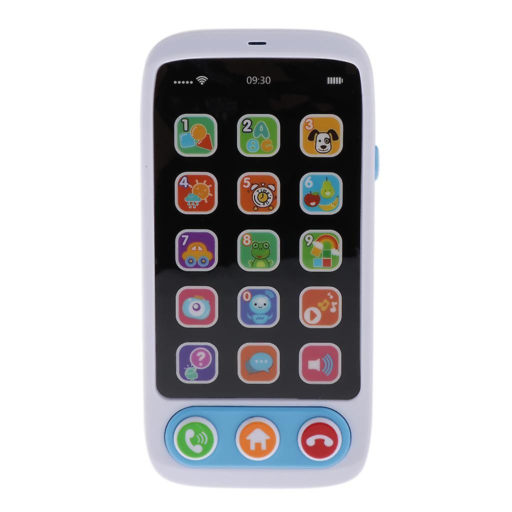 子供の赤ん坊の電話おもちゃ音楽学習英語教育携帯電話モバイルブルー
