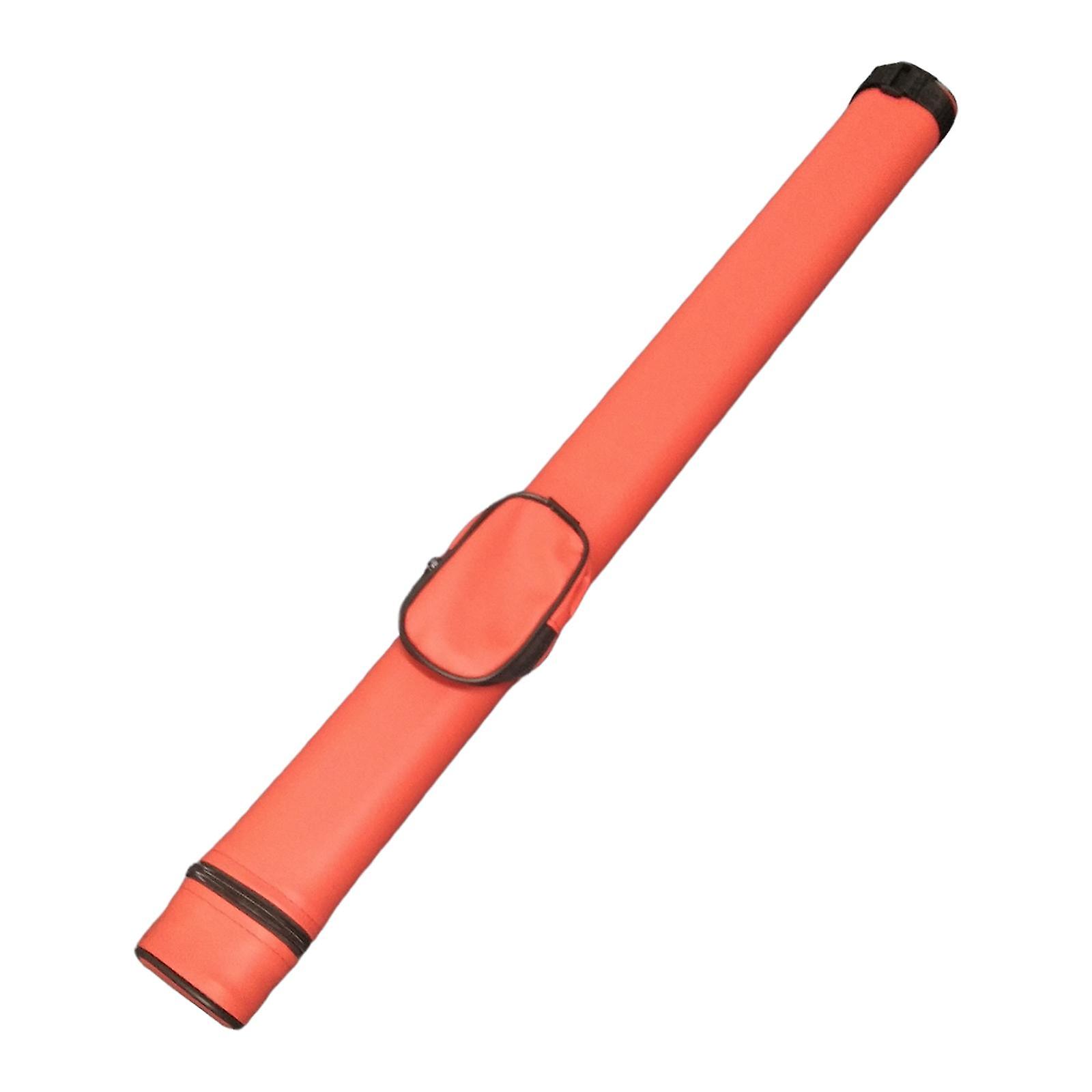 Billard Pool Queue Case PU Leder Professional Pouch Hard Pool 1/2 Queue Case Rot