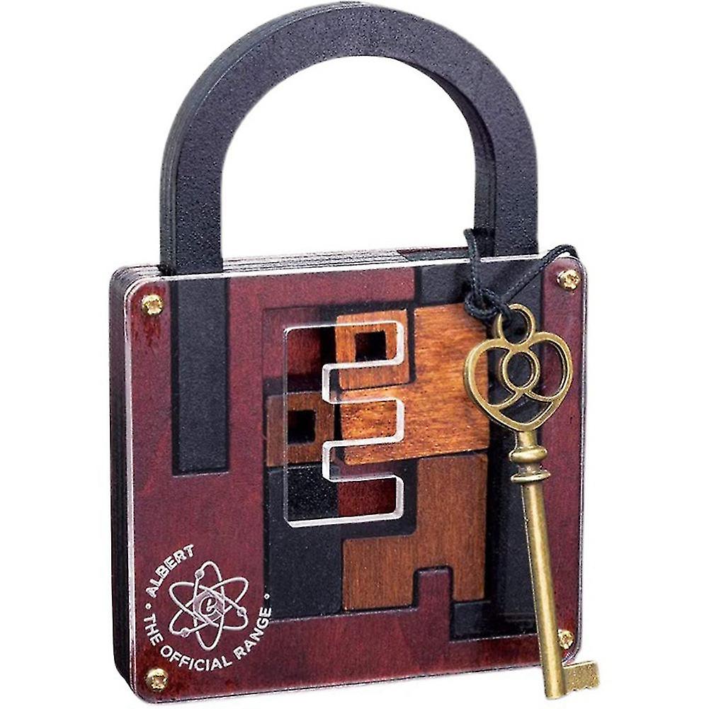 High Difficulty Level Iq Lock Puzzle Classic Wooden Brainteaser Puzzles Game For Adults