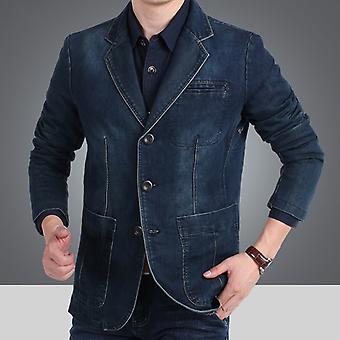 Farkkutakki Miesten Rento farkut Puvut Brazer Takit Jaqueta Masculina M