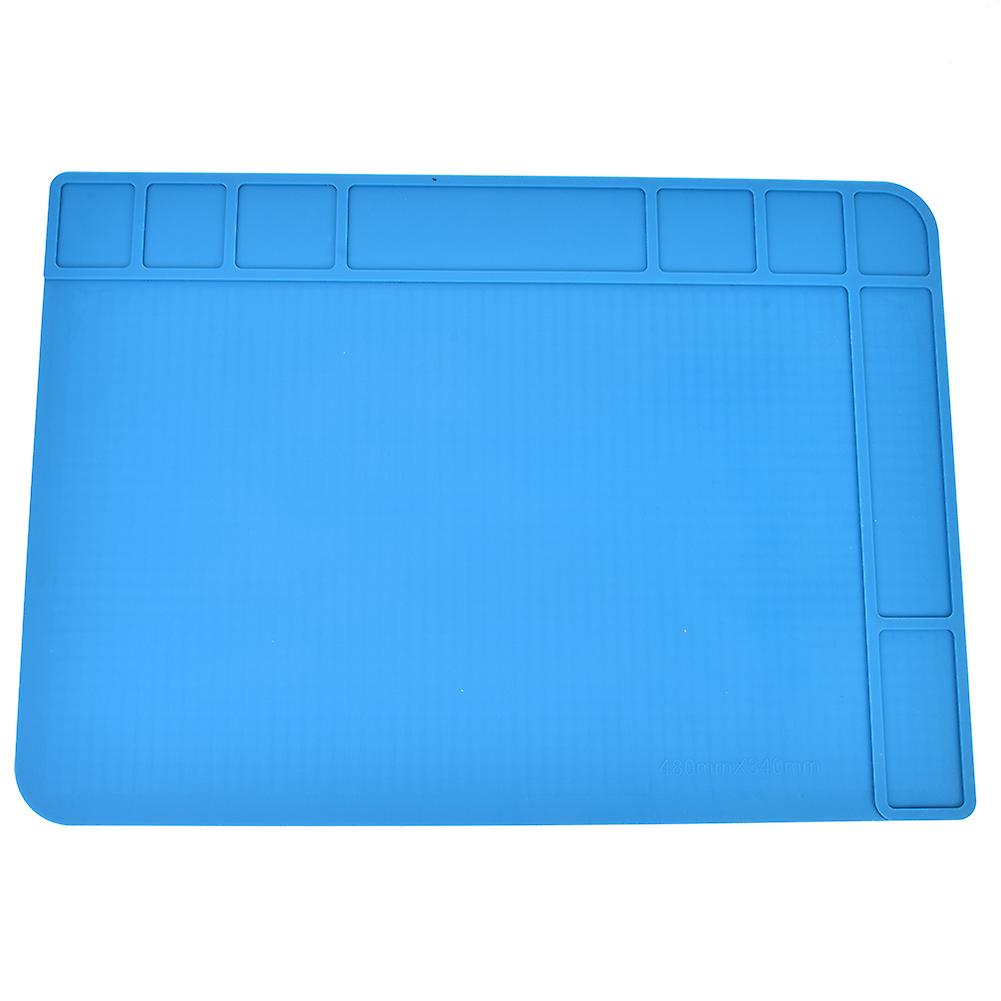Heat Resistant Silicone Mat Pad Work Station for Phone & Computer Maintenance with Screw Storage