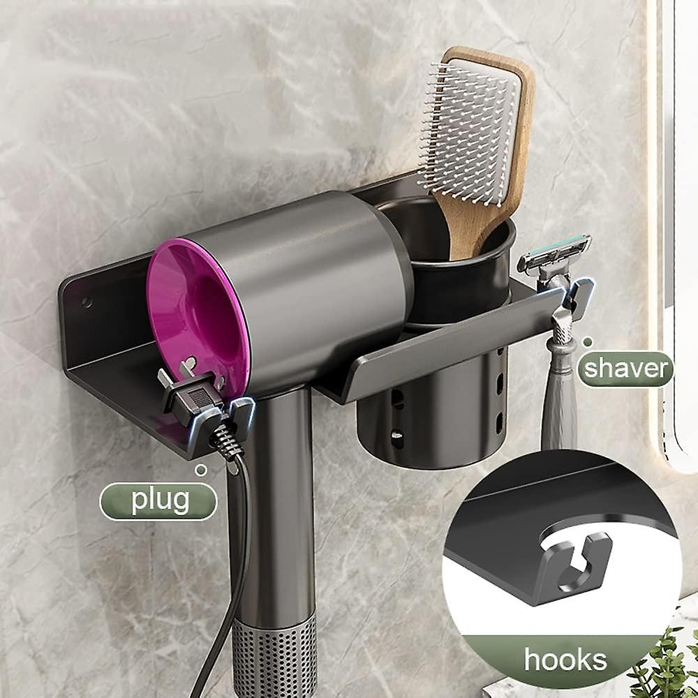 Metal Wall Mount for Dyson Supersonic Hair Dryer, with Storage Box ...